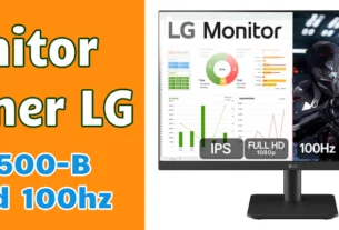 Monitor LG 24MS500 de 24 polegadas com painel IPS e bordas finas
