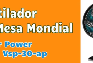 Detalhe da grade frontal do ventilador Mondial VSP-30 fácil de limpar