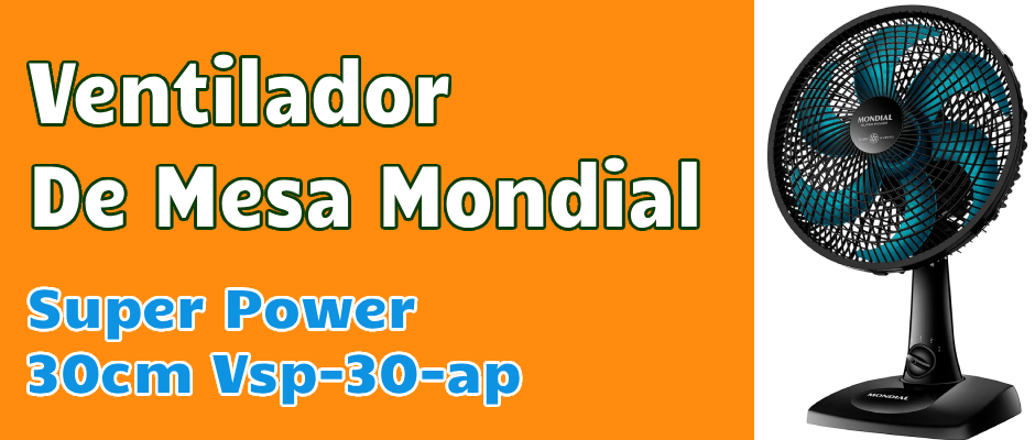 Detalhe da grade frontal do ventilador Mondial VSP-30 fácil de limpar