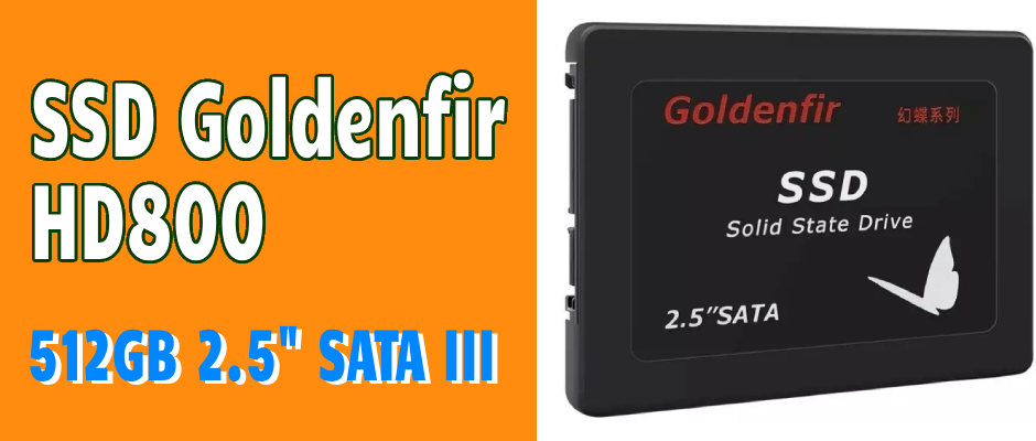 SSD Goldenfir 512GB branco interno SATA III